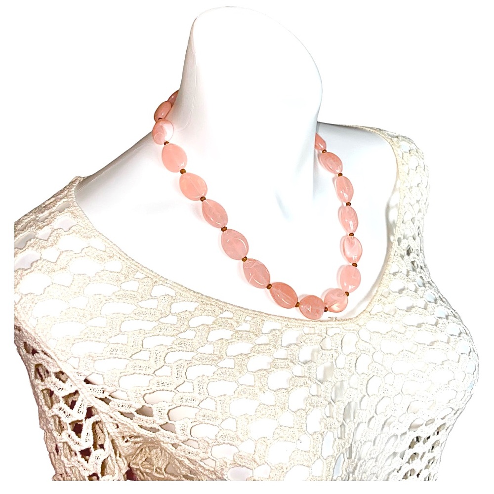 Peach Pastel Necklace W Extention
